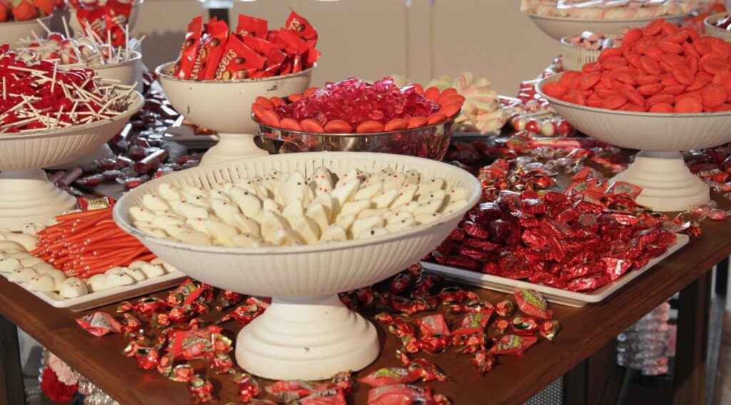 Hochzeit, Catering Candybar