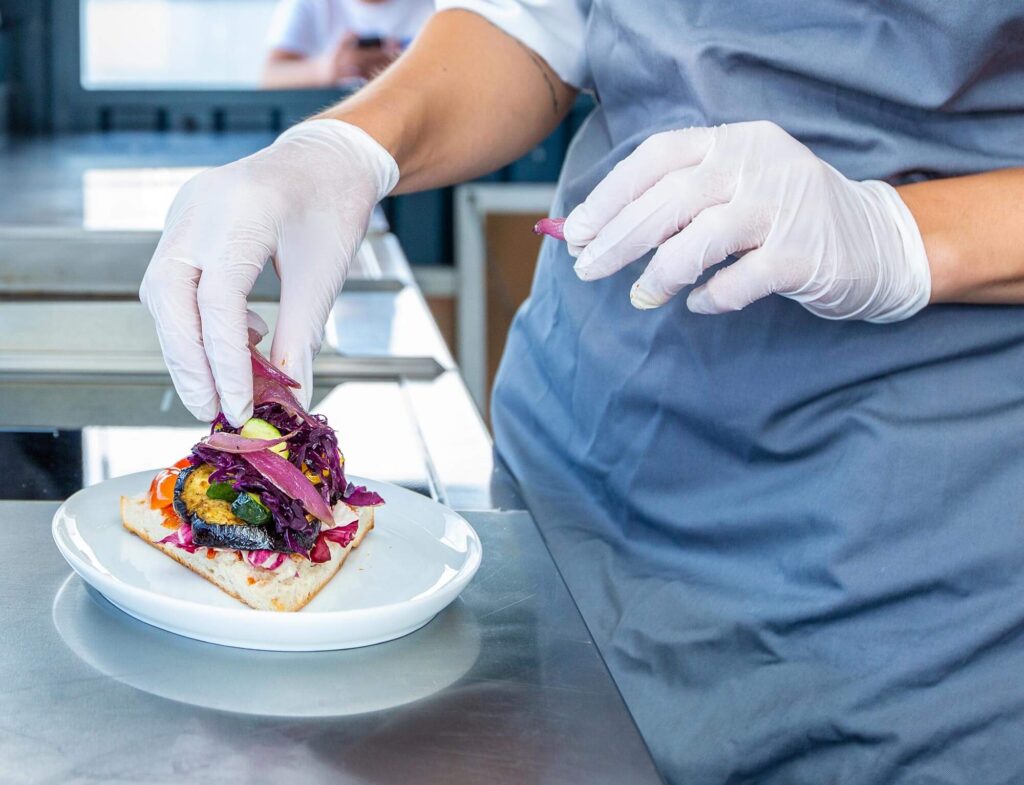 Vegetarisches Catering, Foodprep Sandwich