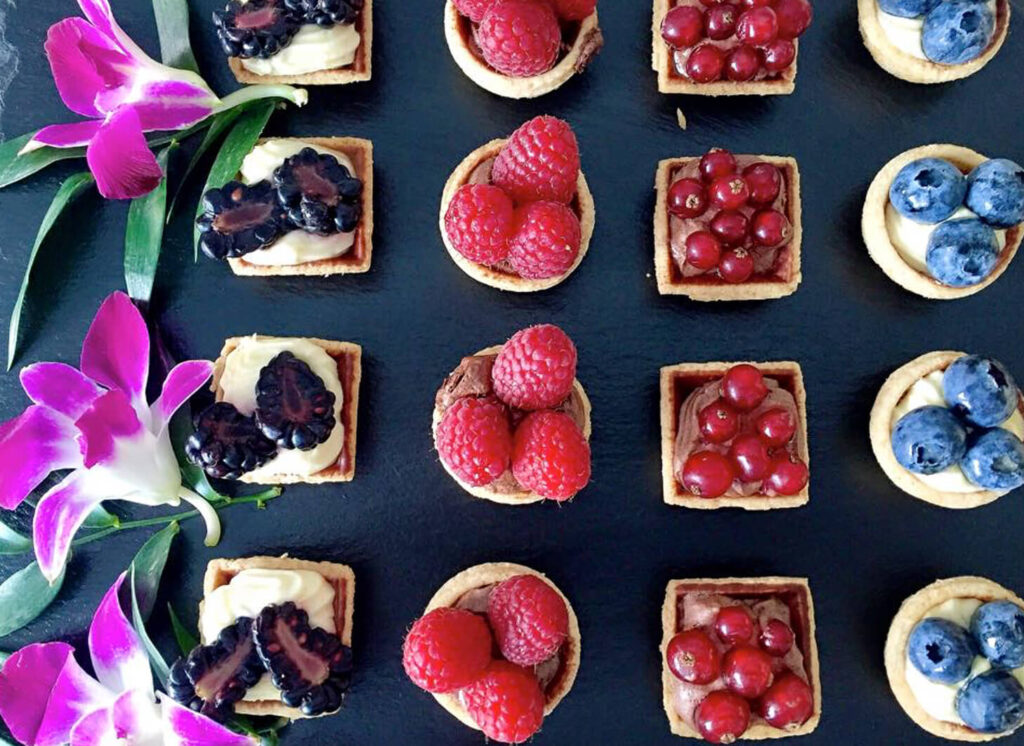 Vegetarisches Catering, Dessert Fruchttörtchen