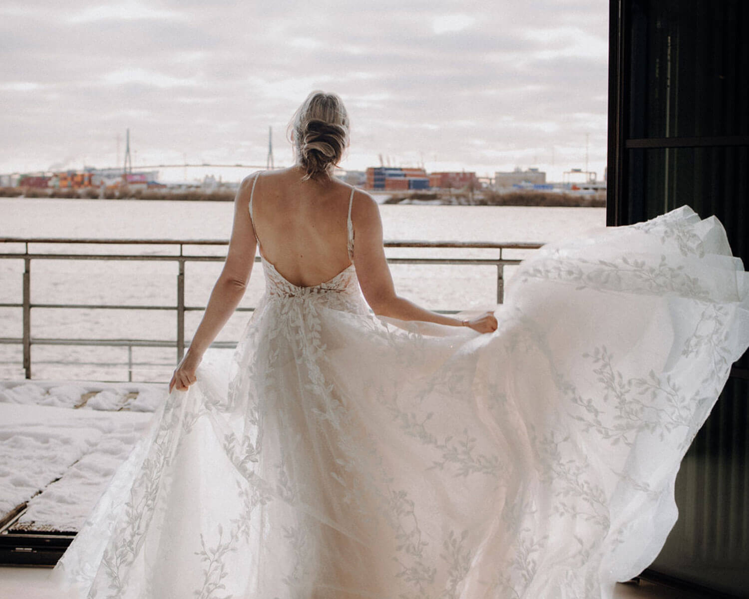 Hochzeit, Location mit Blick auf den Hamburger Hafen