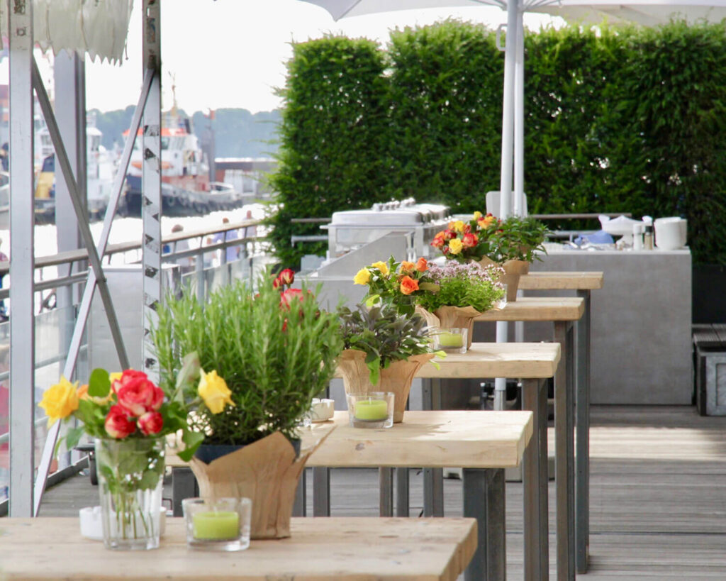 Hochzeit, Location, Terrasse des Altonaer Kaispeicher