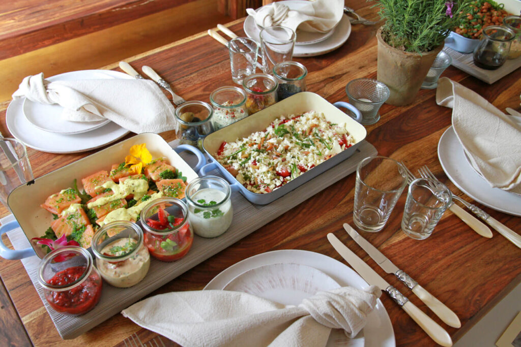 Vesper Diner, Catering, eingedeckter Tisch