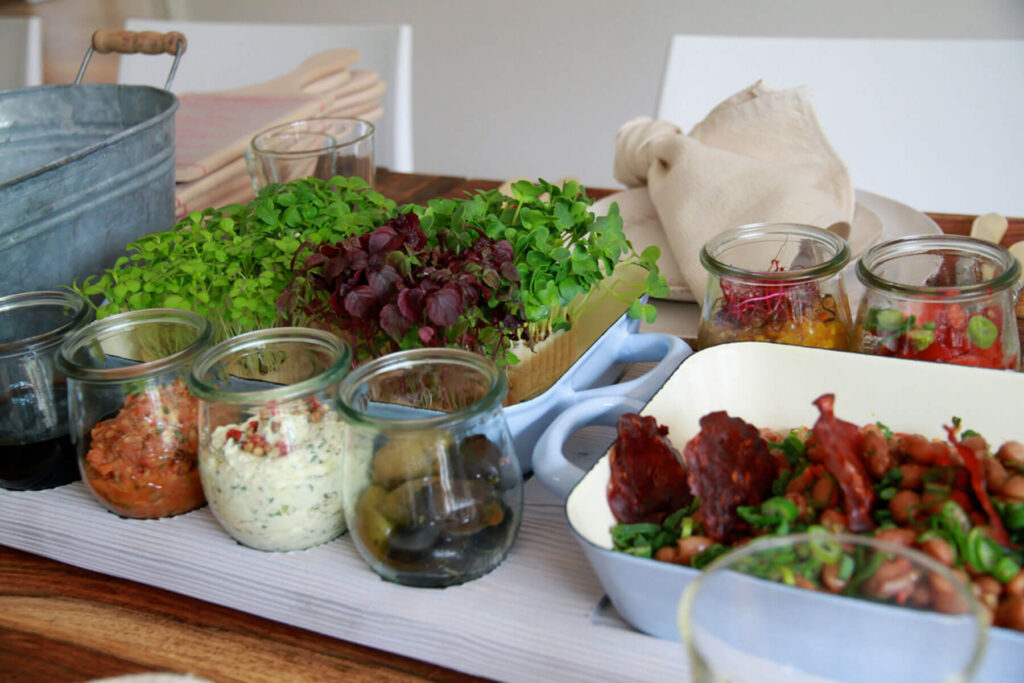 Vesper Diner, Catering, Dips und Vorspeisen