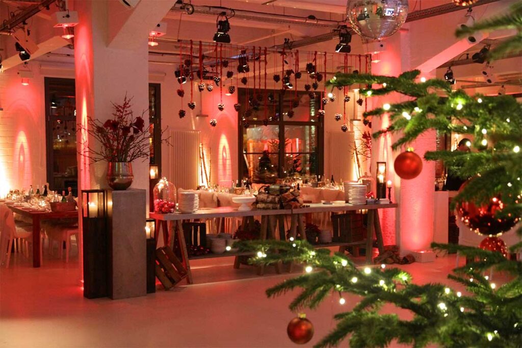 Weihnachtsfeier, Location weihnachtlich geschmückt